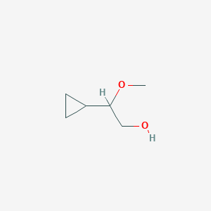 molecular formula C6H12O2 B1374733 2-Cyclopropyl-2-methoxyethan-1-ol CAS No. 1783648-29-2