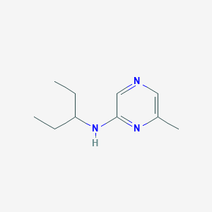 molecular formula C10H17N3 B13747342 6-Methyl-N-(pentan-3-yl)pyrazin-2-amine CAS No. 355836-17-8