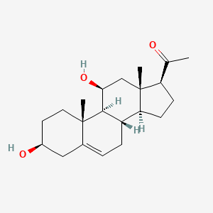 molecular formula C21H32O3 B13747534 11-Beta-hydroxypregnenolone 