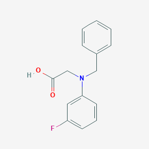 molecular formula C15H14FNO2 B13747542 N-Benzyl-3-fluorophenylglycine 