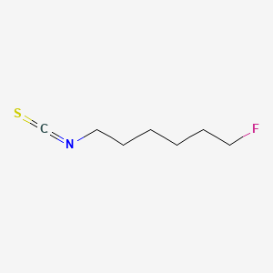 molecular formula C7H12FNS B13747585 6-Fluorohexyl isothiocyanate CAS No. 334-52-1