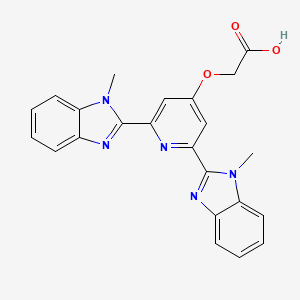 2-((2,6-Bis(1-methyl-1H-benzo[d]imidazol-2-yl)pyridin-4-yl)oxy)acetic acid