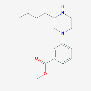 molecular formula C16H24N2O2 B13747661 Methyl 3-(3-butylpiperazin-1-yl)benzoate CAS No. 1131622-71-3