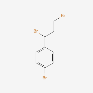 molecular formula C9H9Br3 B1374778 1-Bromo-4-(1,3-dibromopropyl)benzene CAS No. 58873-51-1