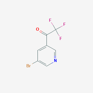 molecular formula C7H3BrF3NO B1374783 1-(5-Bromopyridin-3-yl)-2,2,2-trifluoroethanone CAS No. 886364-44-9