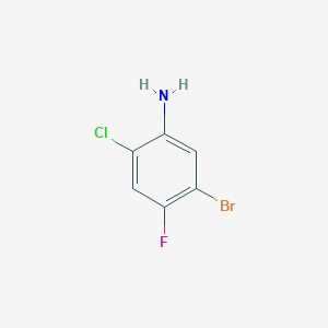 molecular formula C6H4BrClFN B1374786 5-Bromo-2-chloro-4-fluoroaniline CAS No. 305795-89-5