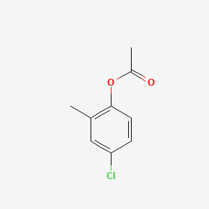 molecular formula C9H9ClO2 B13747943 Phenol, 4-chloro-2-methyl-, acetate CAS No. 6341-99-7
