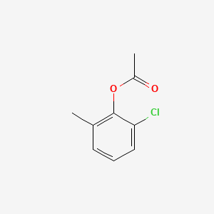 molecular formula C9H9ClO2 B13747961 Phenol, 2-chloro-6-methyl-, acetate CAS No. 6341-98-6