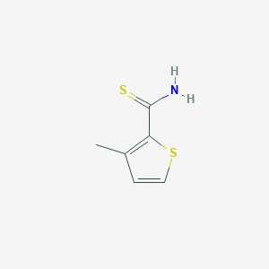 molecular formula C6H7NS2 B137480 3-甲硫代噻吩-2-氨甲酰胺 CAS No. 134789-89-2