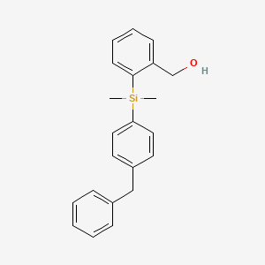 {2-[(4-Benzylphenyl)dimethylsilyl]phenyl}methanol