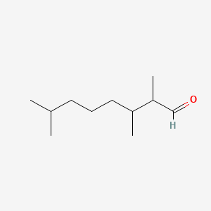 molecular formula C11H22O B13748152 2,3,7-Trimethyloctanal CAS No. 22418-71-9