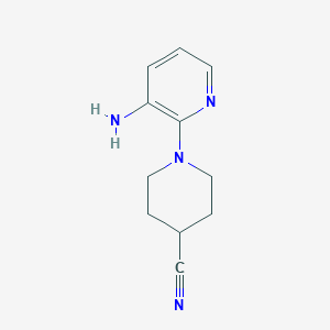 1-(3-Aminopyridin-2-yl)piperidine-4-carbonitrile