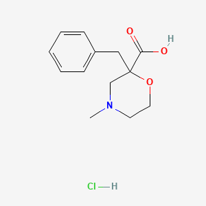 2-Benzyl-4-methylmorpholine-2-carboxylic acid hydrochloride