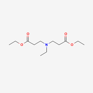 molecular formula C12H23NO4 B13748438 Ethyl 3-[(3-ethoxy-3-oxopropyl)-ethylamino]propanoate CAS No. 3619-64-5