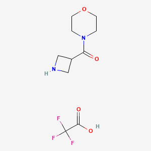 molecular formula C10H15F3N2O4 B1374844 azetidin-3-yl(morpholino)methanone 2,2,2-trifluoroacetate CAS No. 1361111-61-6