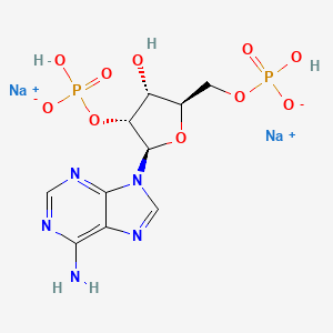 molecular formula C10H13N5Na2O10P2 B13748471 Adenosine 2',5'-diphosphate sodium salt 