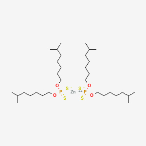 molecular formula C32H68O4P2S4Zn B13748496 Zinc diisooctyl dithiophosphate CAS No. 28629-66-5