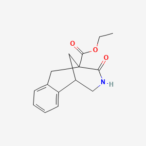 molecular formula C15H17NO3 B1374850 Ethyl 4-Oxo-1,2,3,4,5,6-Hexahydro-1,5-Methanobenzo[D]Azocine-5-Carboxylate CAS No. 1250999-42-8