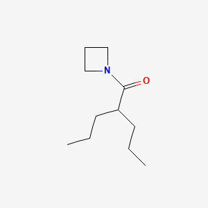 molecular formula C11H21NO B13748502 Azetidine, 1-(2-propylvaleryl)- CAS No. 23097-70-3