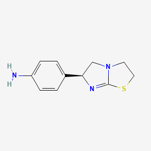 4-[(6S)-2,3,5,6-Tetrahydroimidazo[2,1-b][1,3]thiazol-6-yl]aniline