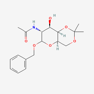 N-[(4Ar,7R,8R,8aR)-8-hydroxy-2,2-dimethyl-6-phenylmethoxy-4,4a,6,7,8,8a-hexahydropyrano[3,2-d][1,3]dioxin-7-yl]acetamide