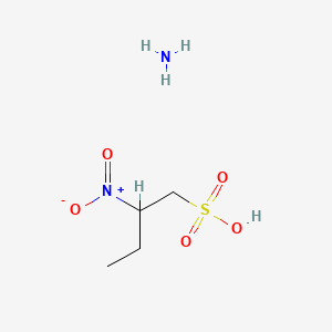 molecular formula C4H9NO5S B13748550 2-Nitrobutane-1-sulfonic acid CAS No. 6293-53-4