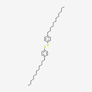 molecular formula C36H58S2 B13748579 Bis(dodecylphenyl) disulphide CAS No. 28986-55-2