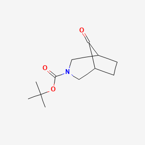 molecular formula C12H19NO3 B1374859 3-Boc-8-oxo-3-azabicyclo[3.2.1]octane CAS No. 637301-19-0