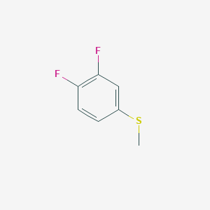 molecular formula C7H6F2S B137486 1,2-Difluoro-4-(methylsulfanyl)benzene CAS No. 130922-41-7