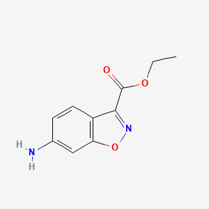 molecular formula C10H10N2O3 B1374860 Ethyl 6-aminobenzo[d]isoxazole-3-carboxylate CAS No. 932702-23-3