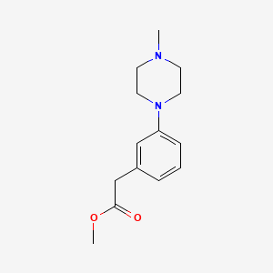 molecular formula C14H20N2O2 B13748633 Methyl 2-[3-(4-methylpiperazin-1-yl)phenyl]acetate 