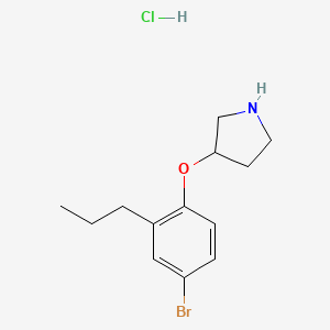 3-(4-Bromo-2-propylphenoxy)pyrrolidine hydrochloride