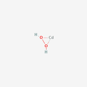 molecular formula CdH2O2 B13748677 Cadmium peroxide (Cd(O2)) CAS No. 12139-22-9