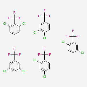 molecular formula C35H15Cl10F15 B13748683 Benzene, dichloro(trifluoromethyl)- CAS No. 30498-35-2