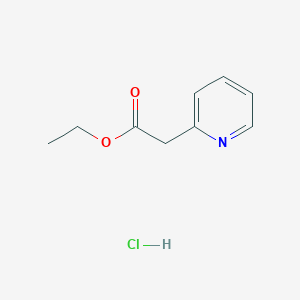 molecular formula C9H12ClNO2 B13748692 Ethyl 2-pyridin-2-ylacetate;hydrochloride 