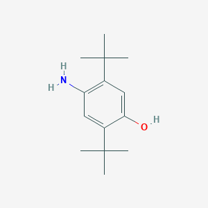 molecular formula C14H23NO B13748698 4-Amino-2,5-ditert-butylphenol 