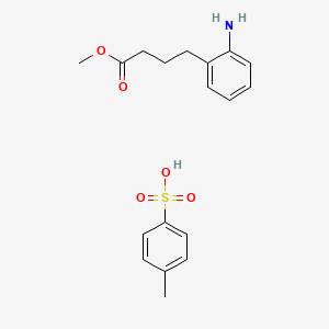 molecular formula C18H23NO5S B13748717 methyl 4-(2-aminophenyl)butanoate;4-methylbenzenesulfonic acid CAS No. 6312-91-0