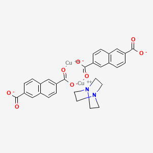 molecular formula C30H24Cu2N2O8 B13748741 dicopper;1,4-diazabicyclo[2.2.2]octane;naphthalene-2,6-dicarboxylate 