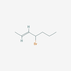 molecular formula C7H13Br B13748753 4-Bromo-2-heptene 