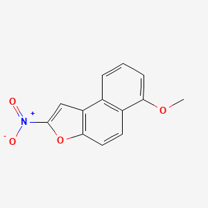 molecular formula C13H9NO4 B13748768 6-Methoxy-2-nitronaphtho(2,1-b)furan CAS No. 101931-47-9