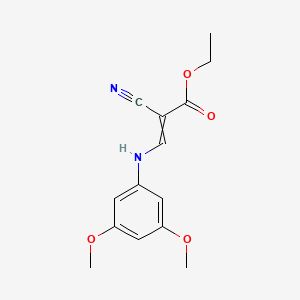 Ethyl 2-cyano-3-(3,5-dimethoxyanilino)prop-2-enoate