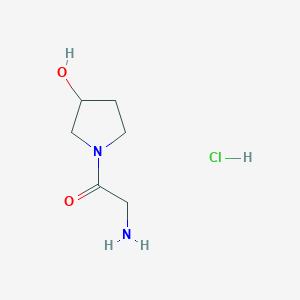 2-Amino-1-(3-hydroxy-1-pyrrolidinyl)-1-ethanone hydrochloride