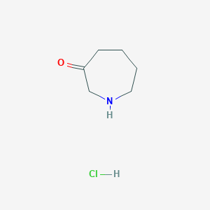 molecular formula C6H12ClNO B1374886 Azepan-3-one hydrochloride CAS No. 65326-54-7