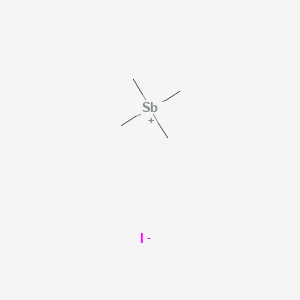 molecular formula C4H12ISb B13748897 Tetramethylstibonium iodide CAS No. 2185-78-6