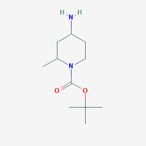 molecular formula C11H22N2O2 B1374890 tert-Butyl 4-amino-2-methylpiperidine-1-carboxylate CAS No. 952182-04-6