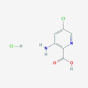molecular formula C6H6Cl2N2O2 B1374894 3-Amino-5-chloropyridine-2-carboxylic acid hydrochloride CAS No. 212378-43-3