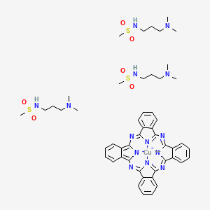 molecular formula C50H64CuN14O6S3 B13748956 Astra blue 