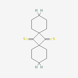 molecular formula C14H20S2 B13749003 Dispiro[5.1.5.1]tetradecane-7,14-dithione CAS No. 22502-49-4