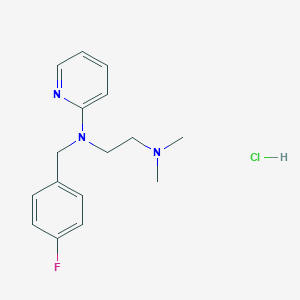 molecular formula C16H21ClFN3 B13749042 p-Fluorotripelennamine hydrochloride CAS No. 396-58-7
