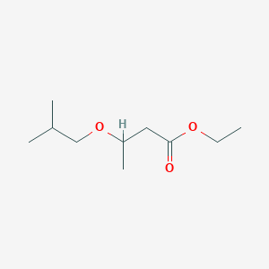 molecular formula C10H20O3 B13749049 Ethyl 3-(2-methylpropoxy)butanoate 